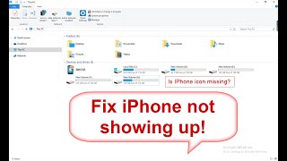 3 Tips to Easily Fix iPhone Not Showing up in Windows Explorer [upl. by Ardnohs517]