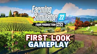 Farming Simulator 22  Farm Production Pack  First Look Gameplay [upl. by Notlrac]