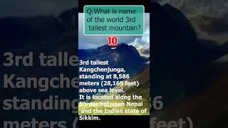 5 top tallest mountain Kanchenjunganature mountains adventure tallestmountains [upl. by Hpejsoj]