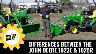 Differences Between the John Deere 1023E and 1025R Tractors [upl. by Revned49]