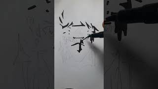 Kakashi black and white cartoon character drawing JoshArtTV [upl. by Oht]