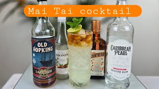 How to make Mai Tai cocktail recipe maitai cocktail recipe fyp howto drink rumcocktails uk [upl. by Mcclure]