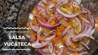 🟢 Spicy Onion Salsa  Yucatecan Salsa Salsa de cebolla con Habanero [upl. by Karsten]