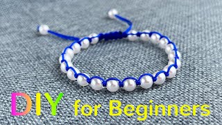 DIY Your Beaded Bracelet Tutorial  Easy Bracelet Making Ideas  How to Make Bracelet with Bead A101 [upl. by Diana]