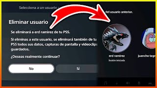 ✅COMO BORRAR UN USUARIOCUENTA EN PS5 PASO A PASO 2023 [upl. by Neerihs]