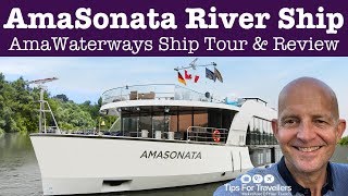 AmaWaterways AmaSonata European River Cruise Ship Tour And Review [upl. by Macy763]