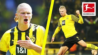 Erling Haalands Most Spectacular Strikes 🔥 Top 5 Acrobatic Goals [upl. by Aryam405]