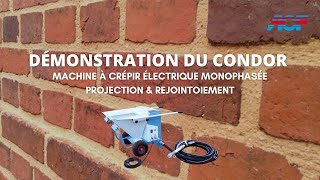 Comment rejointer ou crépir un mur  Démonstration avec le CONDOR ACF [upl. by Anima]