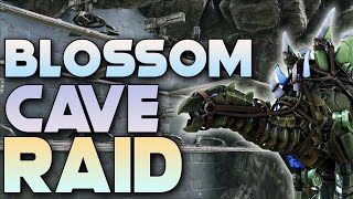 ONLINE RAIDING BLOSSOM CAVE AND DAY 2 BOSSFIGHTS  ARK Lost Island Ep 3 [upl. by Ahseuqal]