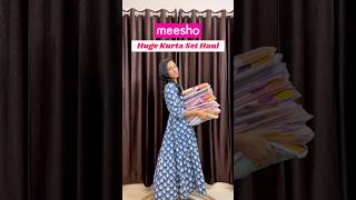 Super 😱 Huge kurta set haul Meesho 😍 Meesho kurta set kurta anarkalidress anarkalikurta fyp [upl. by Shevlo]