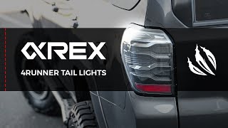 Alpha Black Alpharex Tail Lights on the 5th Gen 4Runner  Full Overview [upl. by Ellertnom559]