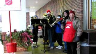 quotSilver Bellsquot Salvation Army Elgin Brass quotFrankincense Teamquot Christmas Eve 2009 [upl. by Arika958]