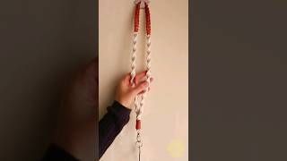 DIY Cordão de Macramê Tutorial Completo👆macrame macrametutorial chaveiros [upl. by Behl70]