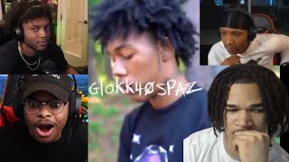 Streamers react to Glokk40Spaz  I Choose Violence Imdontai Yourrage Plaqueboymax Silky [upl. by Nnylarej]