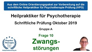 Zwangsstörung Frage 10  Schriftliche HPP Pruefung Oktober 2019  HeilpraktikerErfolgde [upl. by Oilejor498]