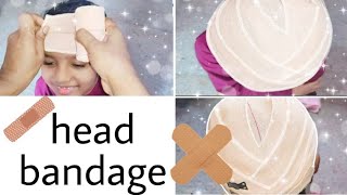 medical and nursing procedureshead bandagebandage [upl. by Eillat902]