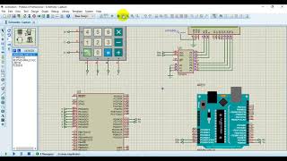 displaying a char from keypad to LCD Atmega32 AVR microcontroller and Arduino UART  I2C protocols [upl. by Philbert]