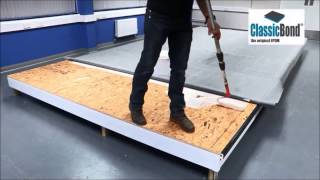 How to install a Classicbond EPDM flat Roof [upl. by Barhos]