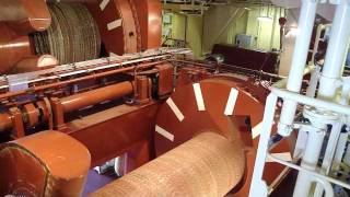 Running Anchor Handling Winch on AHTS Maersk Laser 22 [upl. by Kayley286]