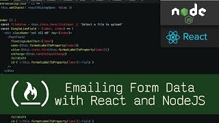 Emailing Form Data with React and NodeJS P2D28  Live Coding with Jesse [upl. by Eita]