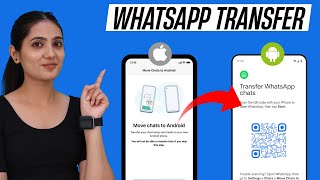 How to Transfer WhatsApp DataMessages From iPhone to Android In 2024 100 Free [upl. by Renado]