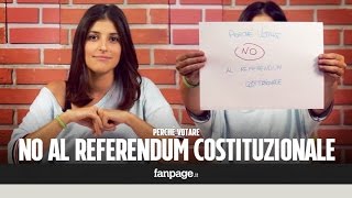 Perché votare No al referendum costituzionale spiegato semplicemente [upl. by Aspasia46]