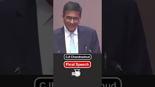 Emotional Farewell CJI Chandrachuds Heartfelt Words  Chief Justice of India [upl. by Hameean]