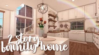 2 story family home ♡  bloxburg speedbuild  luminto [upl. by Akihsal]