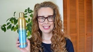 OGX Renewing  Argan Oil of Morocco Hairspray Review [upl. by Mettah427]