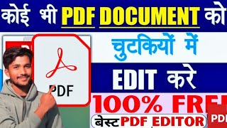 PDF File Editing in Mobile Phone Free 2024  How to Edit PDF File on Android pdf edit kaise kare [upl. by Sandy]