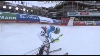 WM Slalom 2013 Schladming  MARIO MATT  3   Felix Neureither  2  und MARCEL HIRSCHER  1 [upl. by Anse11]