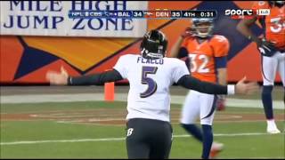 Jacoby Jones Touchdown vs Denver in Playoff HUN [upl. by Eldora]