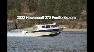 Boat Tour of the 2022 Hewescraft 270 Pacific Explorer [upl. by Culliton]