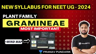 Morphology New families NEET 2024 I NEET New Syllabus 2024 I Gramineae Poaceae Family [upl. by Milman]