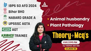 Animal Husbandry amp Plant Pathology 32  UPSSSC AGTA  IBPS SO AFO  Bihar BHO  By Heena Mam [upl. by Grantley]