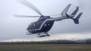 Hélicoptère EC145 Gendarmerie PGHM à TarbesLaloubère [upl. by Hoppe]