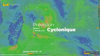 Prévision de formation dune tempête au nord de lîle de la Réunion [upl. by Harehs]