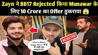 Round2hell Zayn Saifi Bigg Boss 17 Rejected 10 Crore Offer Reason Munawar faruqui Salman khan [upl. by Ogeid806]