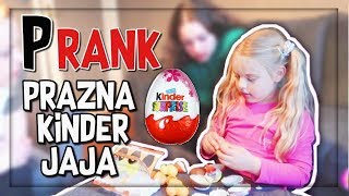 PRANK  DJINA OTVARA PRAZNA KINDER JAJA pobile su se [upl. by Clo]