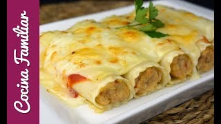 Receta para hacer canelones de pollo By JavierRomero [upl. by Sokram]