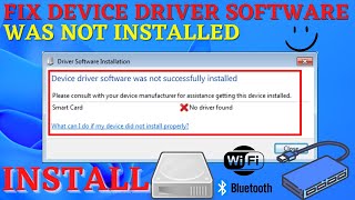 Device driver software was not successfully installed [upl. by Ebner]