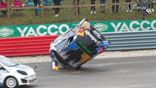 Rallycross Essay 2024  Big Crashes mistakes amp actions by La Sangle [upl. by Ecnerrat]