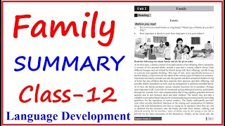 Family Summary in Nepali Class 12 Compulsory English New CourseNEB Compulsory English Class 12 [upl. by Valda128]