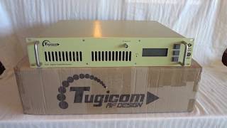 Tugicom DCE300 300 watt professional FM broadcast stereo transmitter with RDS encoder [upl. by Naujtna]