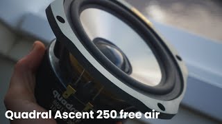 Quadral Ascent 250 Free Air Bass Test [upl. by Coreen]