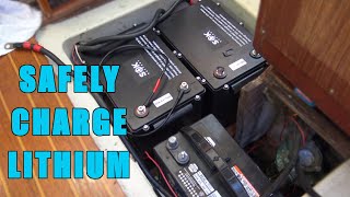 How to safely charge LITHIUM Batteries with the alternator  Renogy Charge Controller [upl. by Navonoj]