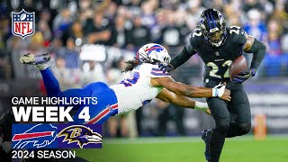 Buffalo Bills vs Baltimore Ravens  2024 Week 4 Game Highlights [upl. by Nivlem]