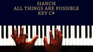 SINACH  All Things Are Possible Piano Chords For Beginners [upl. by Nylarej122]