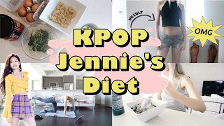 BLACKPINK JENNIE DIET amp WORKOUT PLAN 3 Day Results [upl. by Yllek]