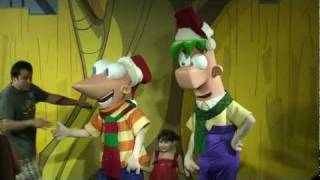 Phineas and Ferb Christmas Night 122511 Disneys Hollywood Studios Walt Disney World [upl. by Eylhsa]